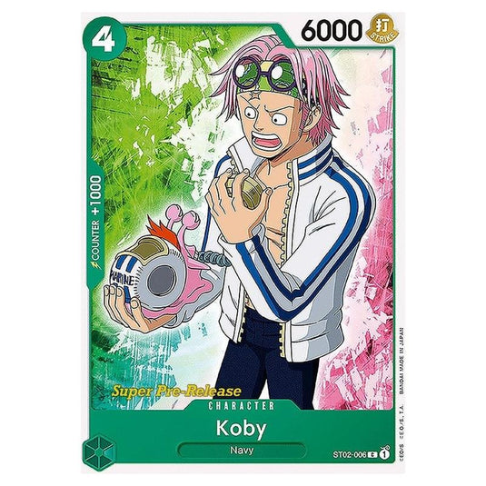 One Piece - ST-02: Starter Deck - Worst Generation - Super Pre-Release - Koby - ST02-006p