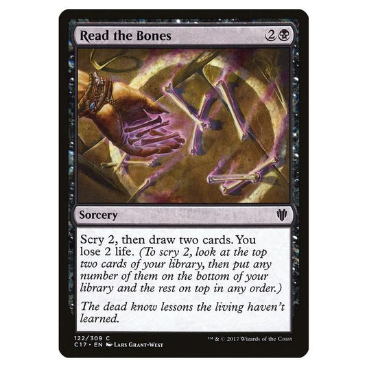 Magic The Gathering - Commander 2017 - Read the Bones - 122/309