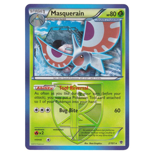 Pokemon - Black & White - Plasma Blast - Masquerain - 002/101