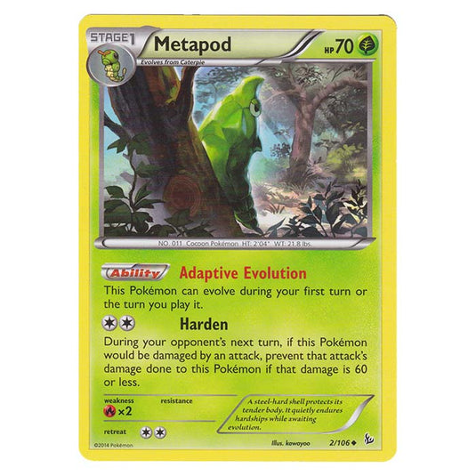 Pokemon - XY - Flashfire - Metapod - 2/106