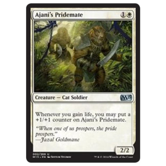 Magic the Gathering - M15 Core Set - Ajani's Pridemate - 2/269