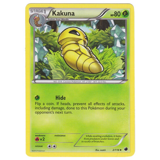 Pokemon - Black & White - Plasma Freeze - Kakuna - 002/116