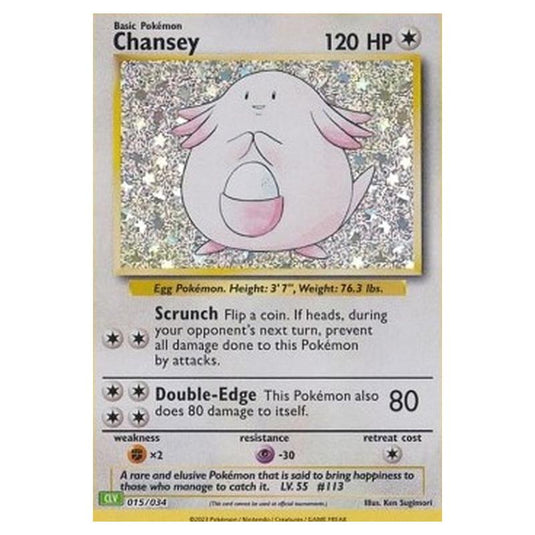 Pokemon - Pokémon Trading Card Game Classic - Venusaur & Lugia ex Deck - Chansey 015