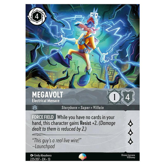 Lorcana - Attack of the Vine! - Megavolt - Electrical Menace (Epic) - 225/207