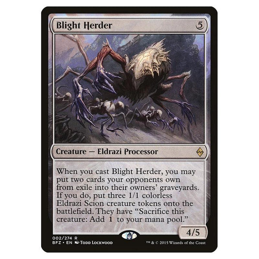 Magic The Gathering - Battle For Zendikar - Blight Herder - 2/274 (Foil)