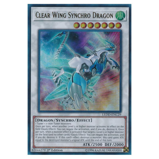 Yu-Gi-Oh! - Legendary Dragon Decks - Clear Wing Synchro Dragon (Ultra Rare) LEDD-ENC29