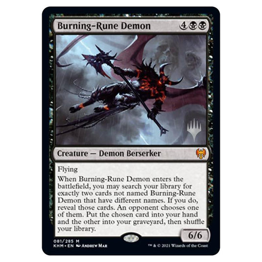 Magic The Gathering - Kaldheim Promos - Burning-Rune Demon - 081/285