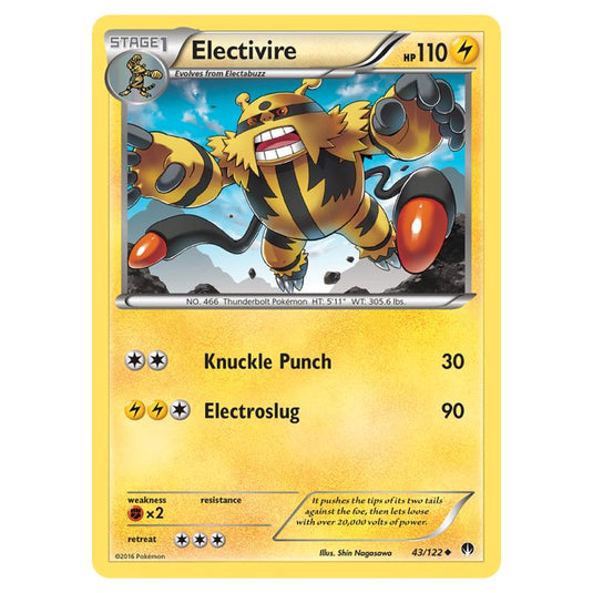 Pokemon - XY - Breakpoint - Electivire - 43/122 (Reverse Holo)