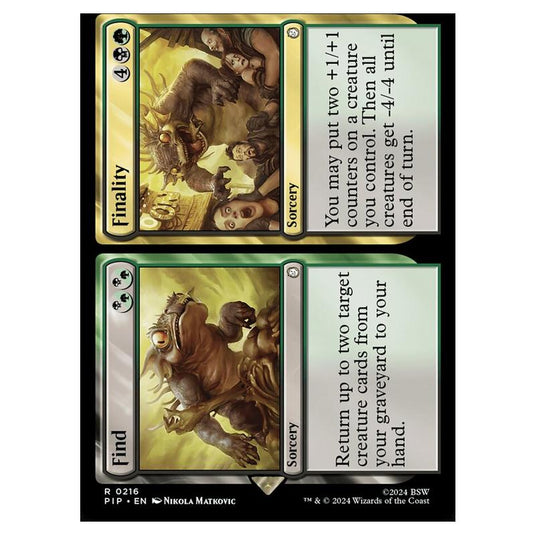 Magic The Gathering - Universes Beyond - Fallout - Find // Finality - 0216