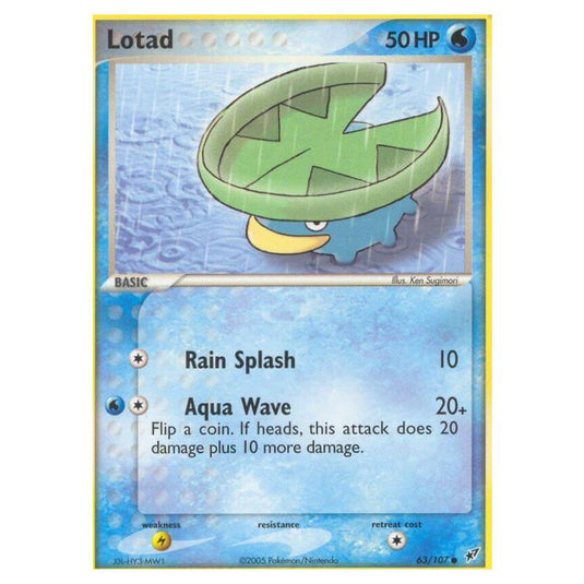 Pokemon - EX Deoxys - Lotad - 063/107