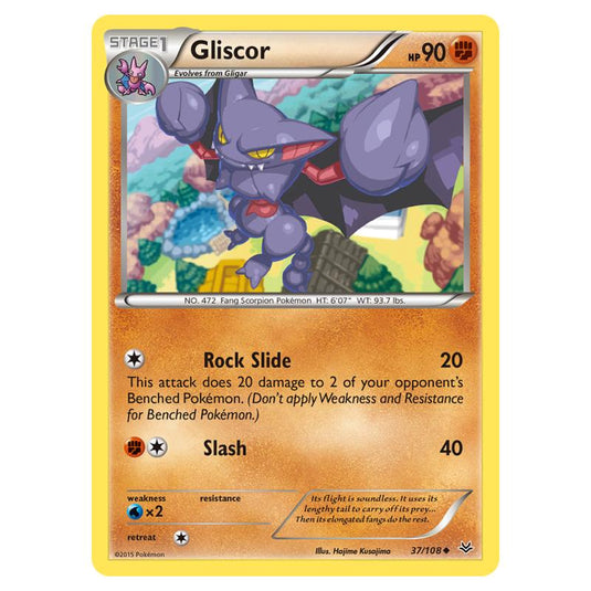 Pokemon - XY - Roaring Skies - Gliscor - 37/108 (Reverse Holo)