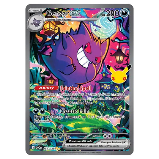 Pokemon - 30th Celebration - Gengar ex - 154/128