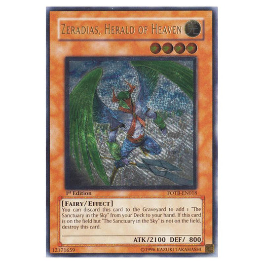 Yu-Gi-Oh! - Force of the Breaker - Zeradias, Herald of Heaven (Ultimate Rare) FOTB-EN018