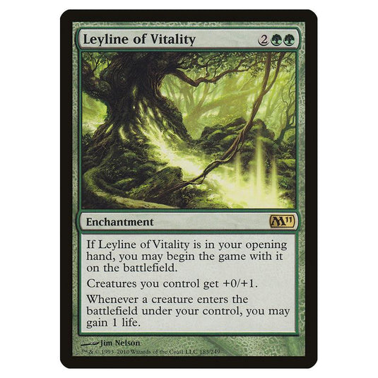 Magic the Gathering - Magic 2011 - Leyline of Vitality - 183/249