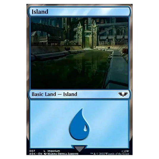 Magic The Gathering - Universes Beyond - Warhammer 40k - Island - 307/168