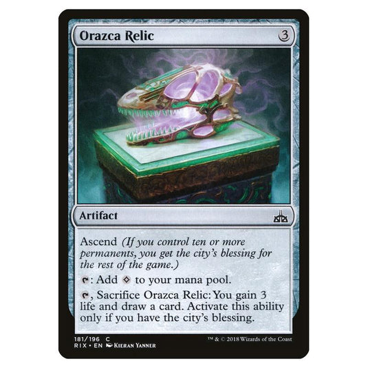 Magic The Gathering - Rivals Of Ixalan - Orazca Relic - 181/196 (Foil)