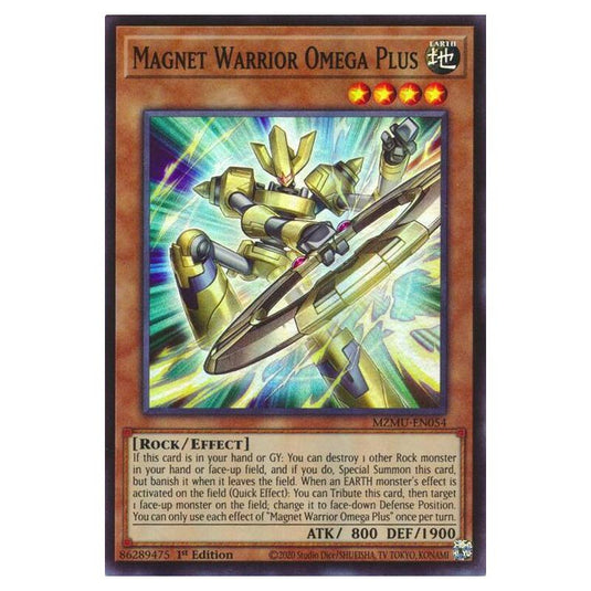 Yu-Gi-Oh! - Maze of Muertos - Magnet Warrior Omega Plus (Super Rare) - MZMU-EN054