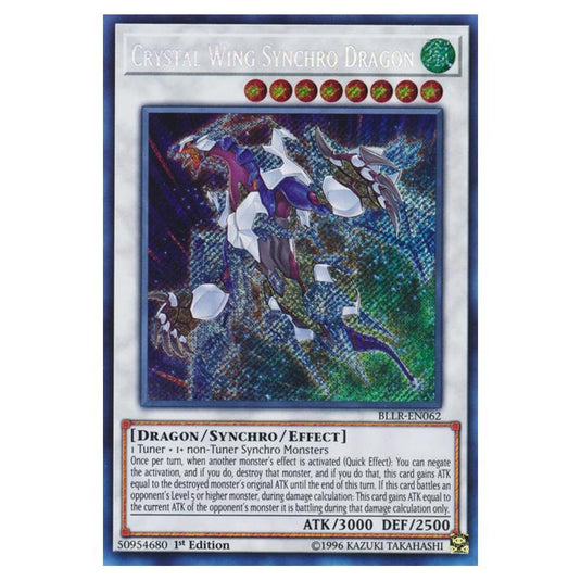 Yu-Gi-Oh! - Battles of Legend - Light's Revenge - Crystal Wing Synchro Dragon (Secret Rare) BLLR-EN062