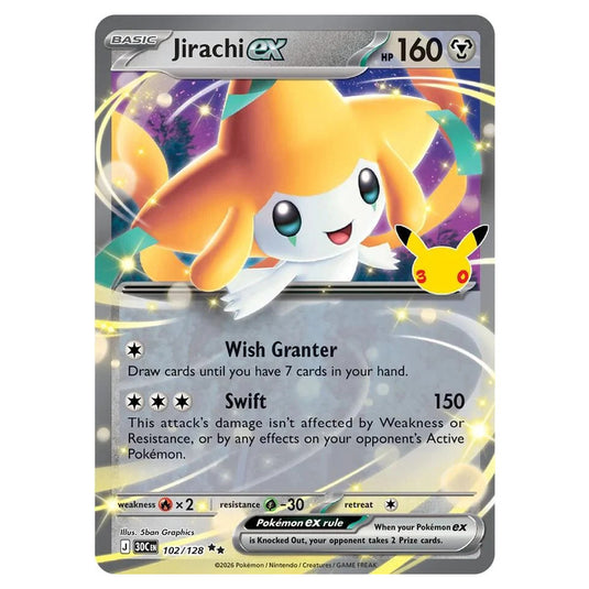 Pokemon - 30th Celebration - Jirachi ex - 102/128