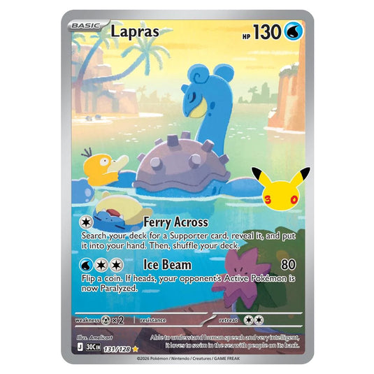 Pokemon - 30th Celebration - Lapras - 131/128