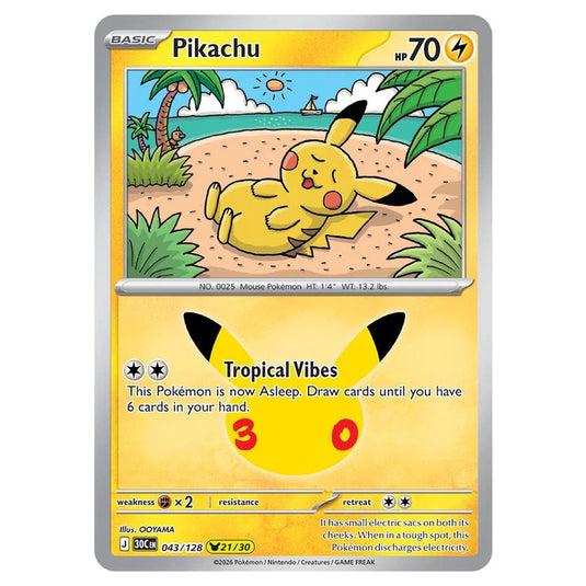 Pokemon - 30th Celebration - Pikachu - 043/128