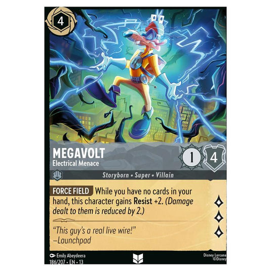 Lorcana - Attack of the Vine! - Megavolt - Electrical Menace (Uncommon) - 186/207