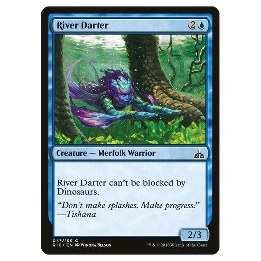 Magic The Gathering - Rivals Of Ixalan - River Darter - 47/196
