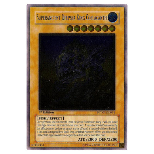 Yu-Gi-Oh! - Phantom Darkness - Superancient Deepsea King Coelacanth (Ultimate Rare) PTDN-EN034