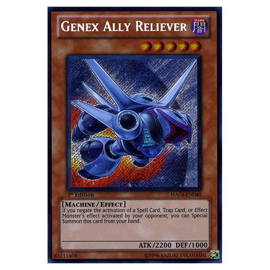 Yu-Gi-Oh! - Hidden Arsenal 4 - Trishula's Triumph - Genex Ally Reliever (Secret Rare) HA04-EN040