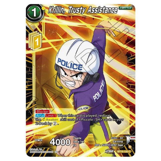 Dragon Ball Super - Fighter's Ambition - Krillin, Trusty Assistance - BT19-105