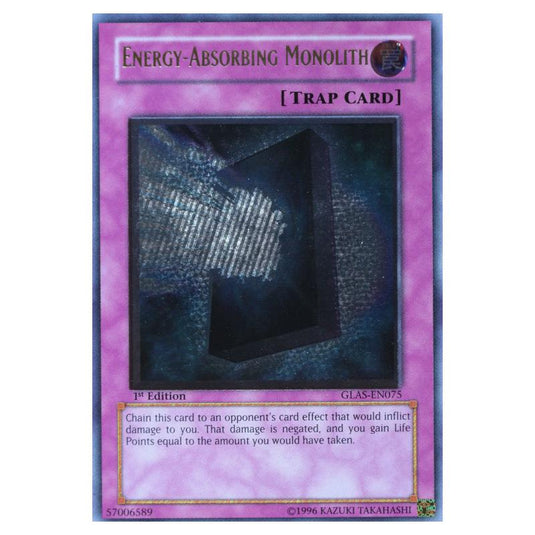 Yu-Gi-Oh! - Gladiator\'s Assault - Energy-Absorbing Monolith (Ultimate Rare) GLAS-EN075