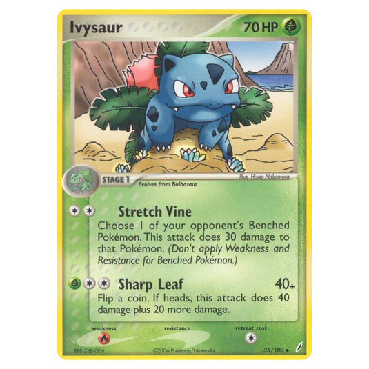 Pokemon - EX Crystal Guardians - Ivysaur - 035/100