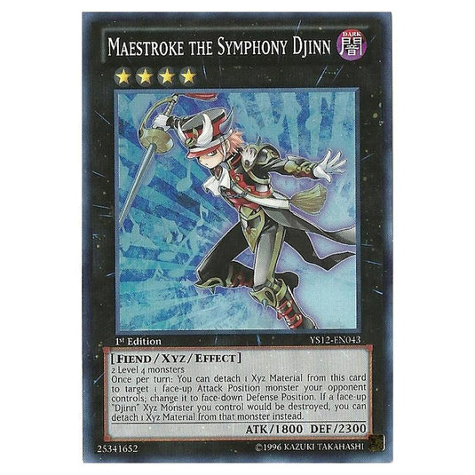 Yu-Gi-Oh! - Starter Deck - Xyz Symphony - Maestroke the Symphony Djinn (Super Rare) YS12-EN043 Yu-Gi-Oh! - Starter Deck - Xyz Symphony - Maestroke the Symphony Djinn (Super Rare) YS12-EN043