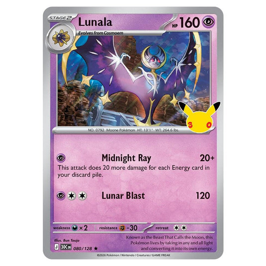 Pokemon - 30th Celebration - Lunala - 080/128