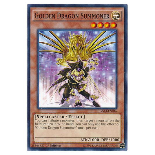 Yu-Gi-Oh! - Super Starter - Space-Time Showdown - Golden Dragon Summoner (Common) YS14-EN016