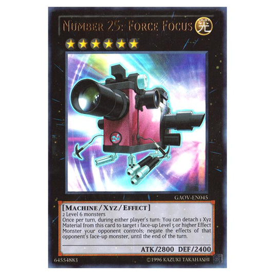 Yu-Gi-Oh! - Galactic Overlord - Number 25: Force Focus (Ultra Rare) GAOV-EN045