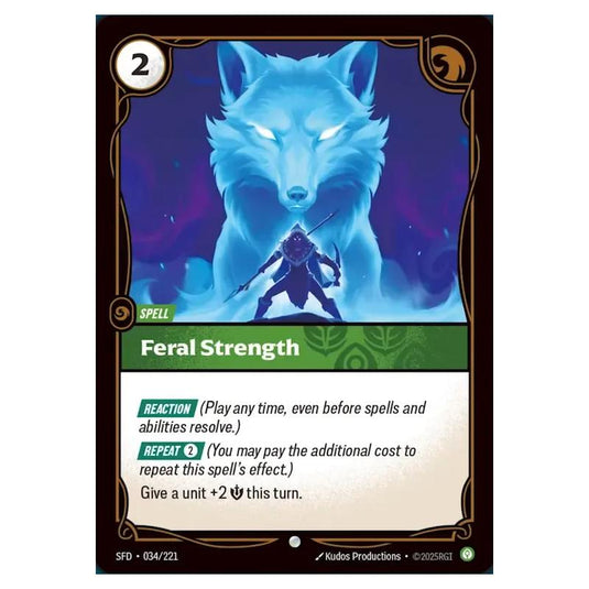 Riftbound: League of Legends TCG - Spiritforged - Feral Strength - 034/221