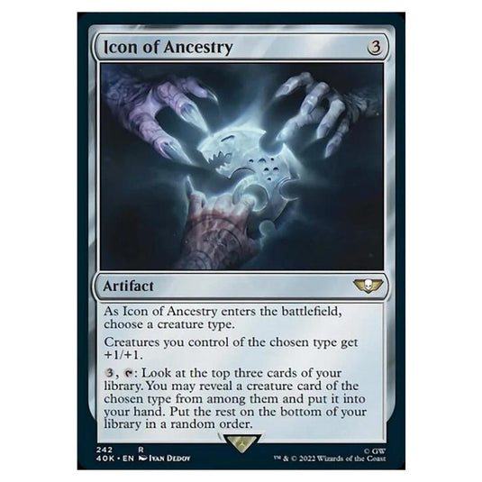 Magic The Gathering - Universes Beyond - Warhammer 40k - Icon of Ancestry - 242/168