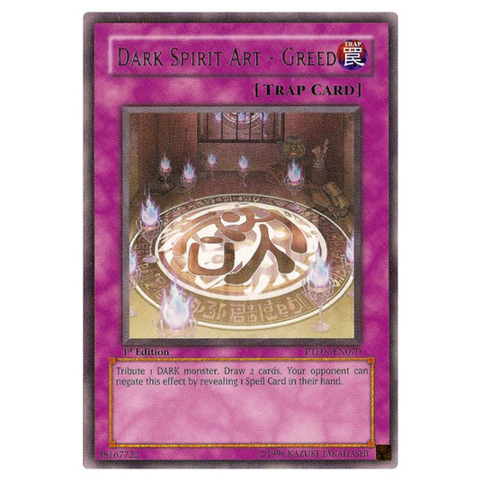 Yu-Gi-Oh! - Phantom Darkness - Dark Spirit Art - Greed (Rare) PTDN-EN070