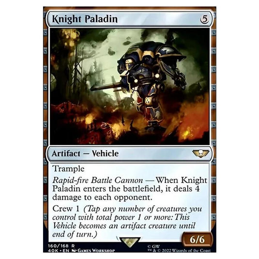 Magic The Gathering - Universes Beyond - Warhammer 40k - Knight Paladin - 160/168