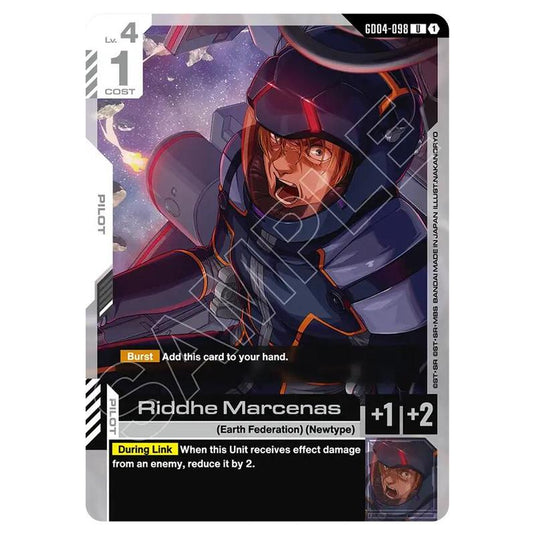 Gundam Card Game - GD-04: Phantom Aria - Riddhe Marcenas (U) - GD04-098