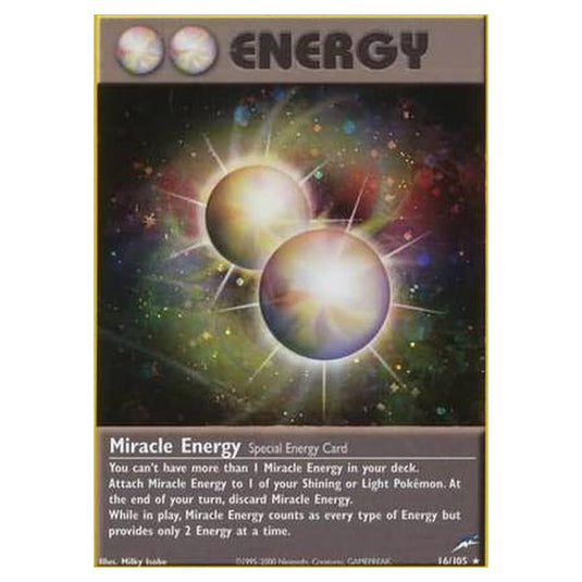 Pokemon - Neo Destiny - Miracle Energy - 016/105