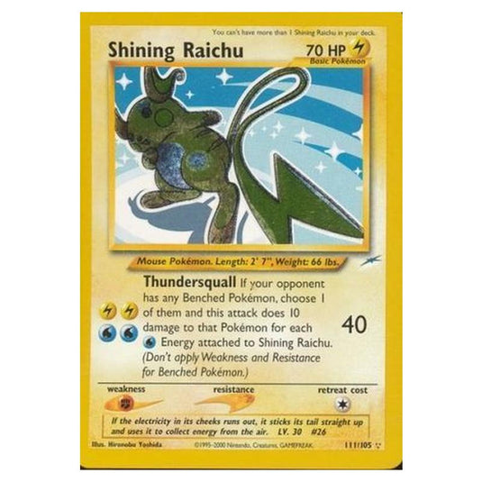 Pokemon - Neo Destiny - Shining Raichu - 111/105