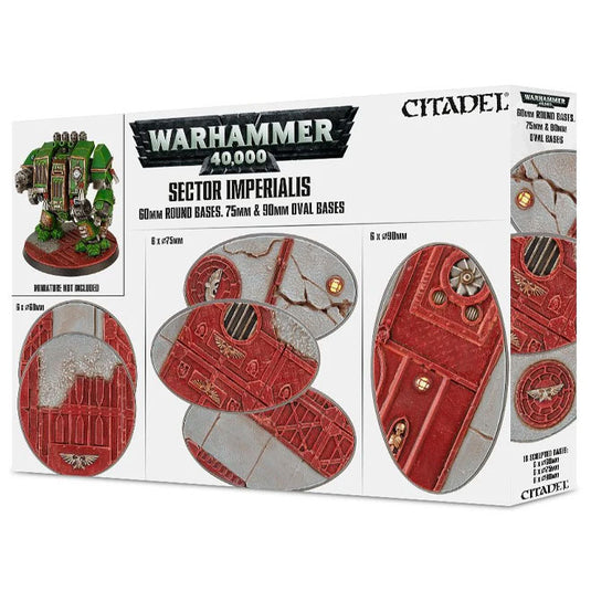 Warhammer 40,000 - Sector Imperialis - 60mm Round & 75/90mm Oval