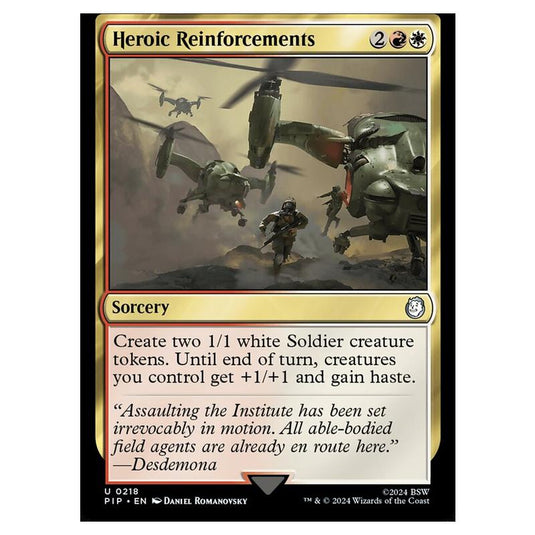 Magic The Gathering - Universes Beyond - Fallout - Heroic Reinforcements - 0218
