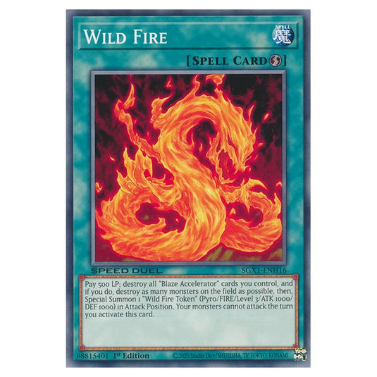 Yu-Gi-Oh! - Speed Duel GX - Duel Academy Box - Wild Fire (Common) SGX1-ENH16