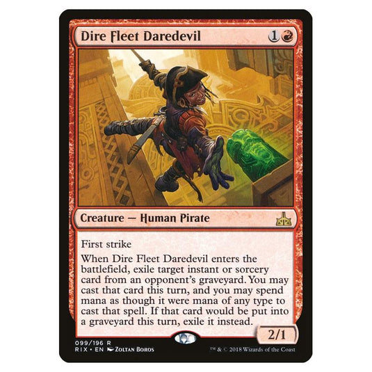 Magic The Gathering - Rivals Of Ixalan - Dire Fleet Daredevil - 99/196 (Foil)