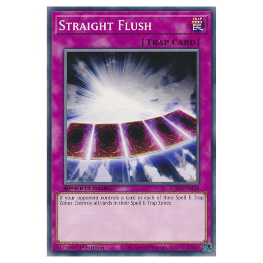 Yu-Gi-Oh! - Speed Duel GX - Duel Academy Box - Straight Flush (Common) SGX1-ENG18