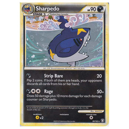 Pokemon - HGSS - Triumphant - Sharpedo 30/102