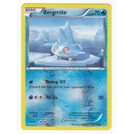 Pokemon - XY - Flashfire - (Reverse Holo) Bergmite - 30/106